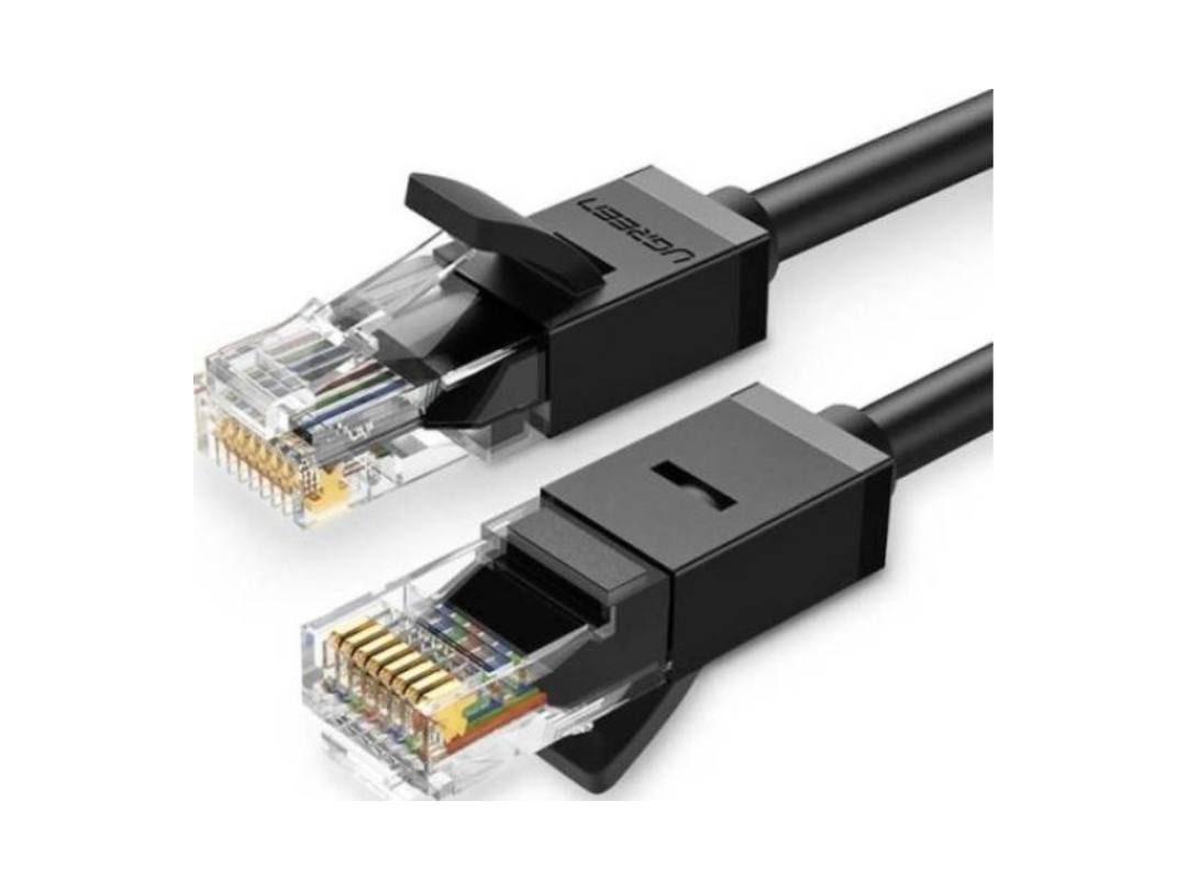 كابل LAN U/UTP CAT 6 من uGreen بطول 2 متر (أسود) NW102-20160 كابل LAN U/UTP CAT 6 من uGreen بطول 2 متر (أسود) NW102-20160